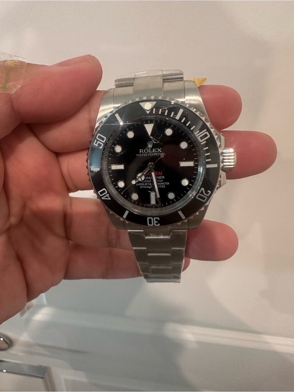 Rolex Submariner Style Stainless Steel Dive Watch - Black Dial
